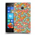 Дизайнерский пластиковый чехол для Microsoft Lumia 435 Разноцветные таблетки
