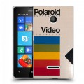 Дизайнерский пластиковый чехол для Microsoft Lumia 435 Кассеты из 90х