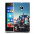 Дизайнерский пластиковый чехол для Microsoft Lumia 435 Cyberpunk 2077