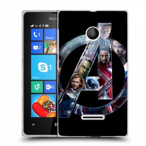 Дизайнерский пластиковый чехол для Microsoft Lumia 435 Мстители