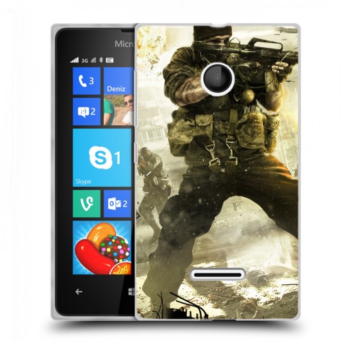 Дизайнерский пластиковый чехол для Microsoft Lumia 435 Call of duty