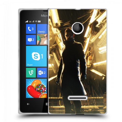 Дизайнерский пластиковый чехол для Microsoft Lumia 435 Deus ex