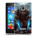 Дизайнерский пластиковый чехол для Microsoft Lumia 435 World of warcraft