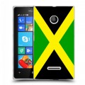 Дизайнерский пластиковый чехол для Microsoft Lumia 435 Флаг Ямайки