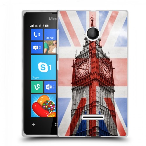 Дизайнерский пластиковый чехол для Microsoft Lumia 435 Флаг Британии