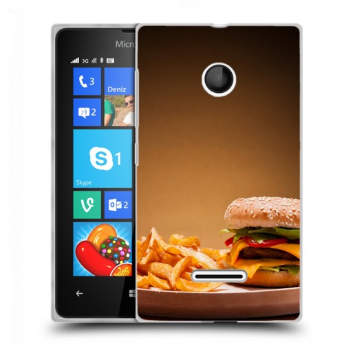 Дизайнерский пластиковый чехол для Microsoft Lumia 435 Бургеры