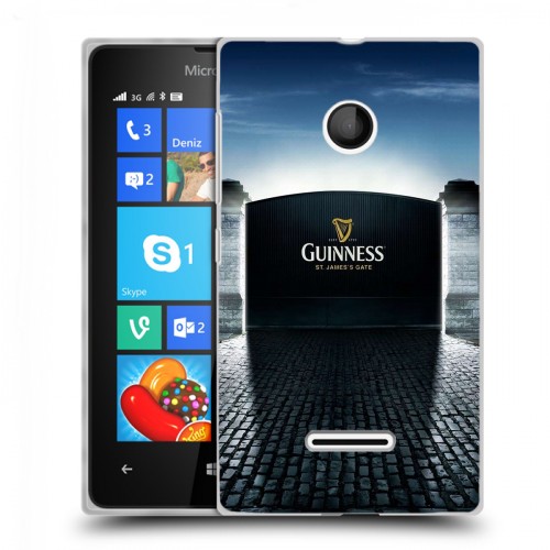 Дизайнерский пластиковый чехол для Microsoft Lumia 435 Guinness