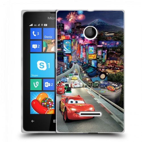 Дизайнерский пластиковый чехол для Microsoft Lumia 435 Тачки