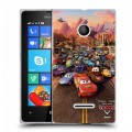 Дизайнерский пластиковый чехол для Microsoft Lumia 435 Тачки