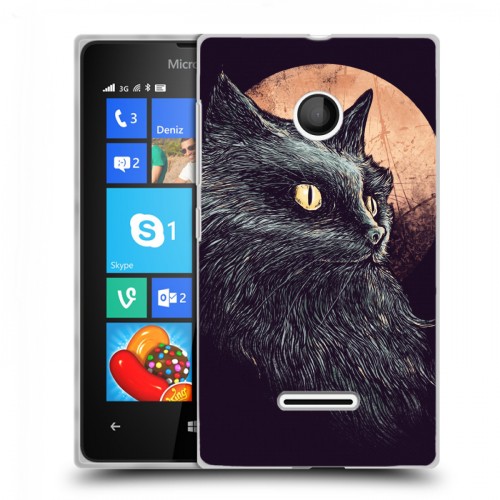 Дизайнерский пластиковый чехол для Microsoft Lumia 435 Мистические кошки