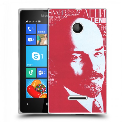 Дизайнерский пластиковый чехол для Microsoft Lumia 435 Владимир Ленин