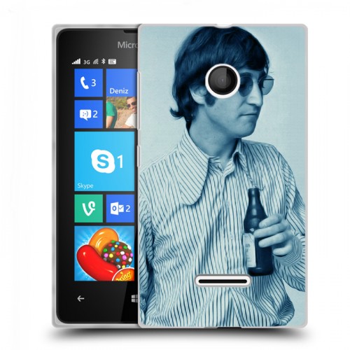 Дизайнерский пластиковый чехол для Microsoft Lumia 435 Джон Леннон