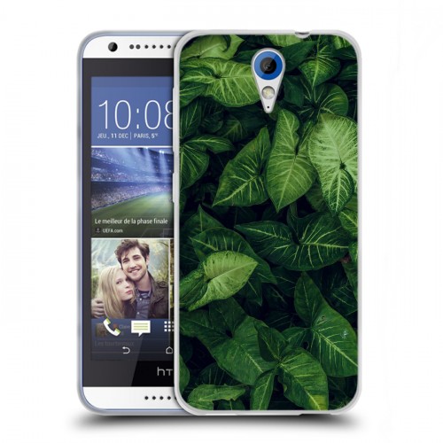 Дизайнерский пластиковый чехол для HTC Desire 620 Нуарные листья