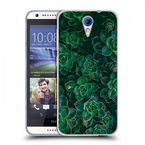 Дизайнерский пластиковый чехол для HTC Desire 620 Нуарные листья