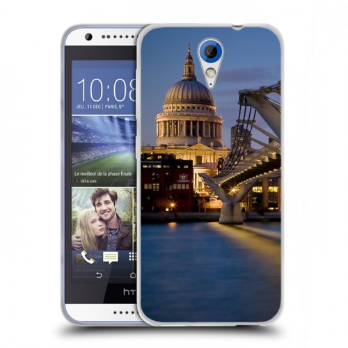 Дизайнерский пластиковый чехол для HTC Desire 620 Лондон