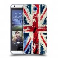 Дизайнерский пластиковый чехол для HTC Desire 620 Флаг Британии