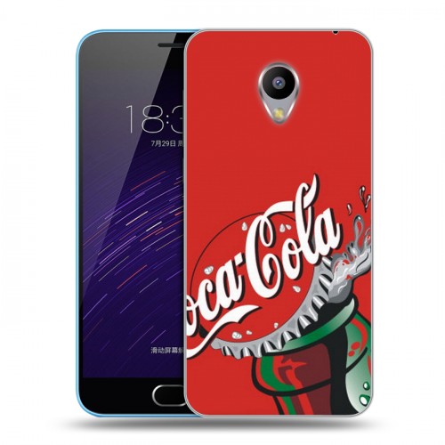 Дизайнерский пластиковый чехол для Meizu M1 Coca-cola