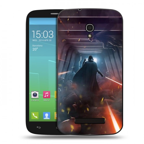 Дизайнерский пластиковый чехол для Alcatel One Touch Pop S9 Star Wars Battlefront