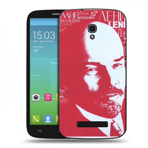 Дизайнерский пластиковый чехол для Alcatel One Touch Pop S9 Владимир Ленин