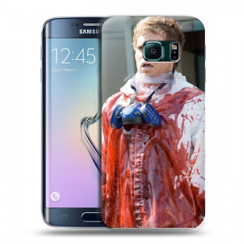 Дизайнерский пластиковый чехол для Samsung Galaxy S6 Edge Декстер