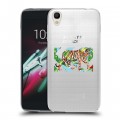 Полупрозрачный дизайнерский пластиковый чехол для Alcatel One Touch Idol 3 (4.7) Прозрачные тигры