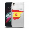 Полупрозрачный дизайнерский пластиковый чехол для Alcatel One Touch Idol 3 (4.7) флаг Испании