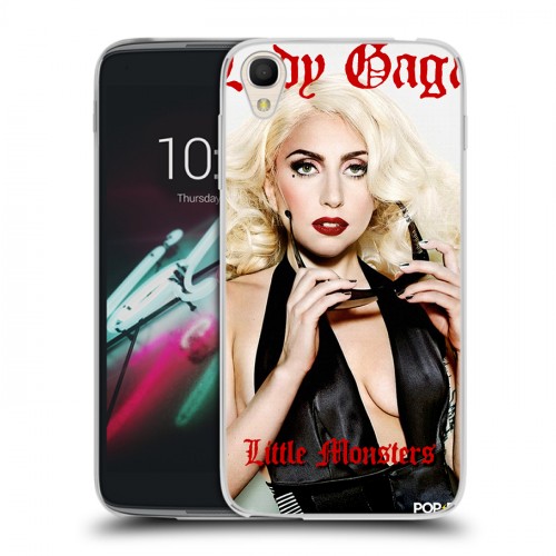 Дизайнерский пластиковый чехол для Alcatel One Touch Idol 3 (4.7) Леди Гага