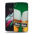 Дизайнерский пластиковый чехол для Alcatel One Touch Idol 3 (5.5) Heineken