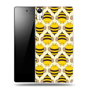 Дизайнерский силиконовый чехол для Lenovo Vibe Shot Пчелиные узоры (на заказ)