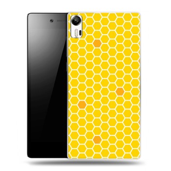 Дизайнерский силиконовый чехол для Lenovo Vibe Shot Пчелиные узоры (на заказ)
