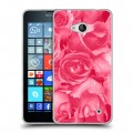 Дизайнерский силиконовый чехол для Microsoft Lumia 640 Монохромные цветы