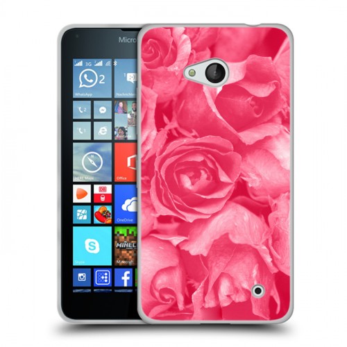 Дизайнерский силиконовый чехол для Microsoft Lumia 640 Монохромные цветы