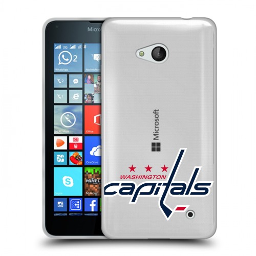 Полупрозрачный дизайнерский пластиковый чехол для Microsoft Lumia 640