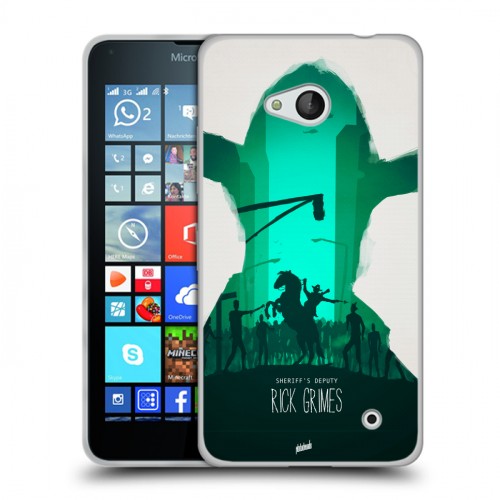Дизайнерский силиконовый чехол для Microsoft Lumia 640 Ходячие Мертвецы