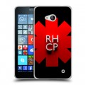 Дизайнерский пластиковый чехол для Microsoft Lumia 640 Red Hot Chili Peppers