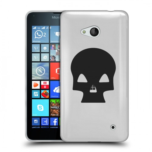 Полупрозрачный дизайнерский пластиковый чехол для Microsoft Lumia 640 Армия