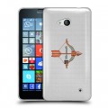 Полупрозрачный дизайнерский силиконовый чехол для Microsoft Lumia 640 Прозрачные знаки зодиака