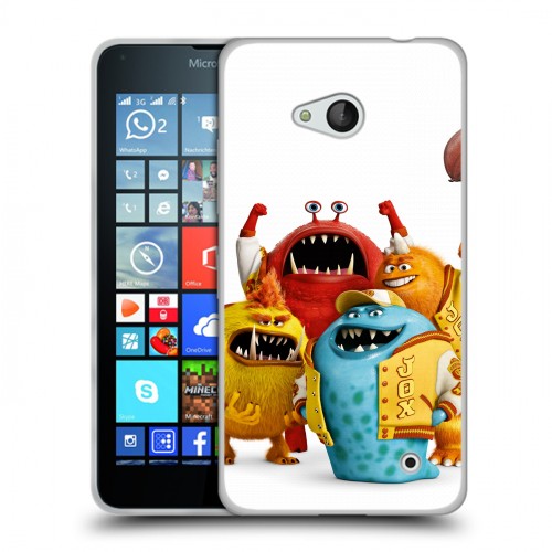 Дизайнерский пластиковый чехол для Microsoft Lumia 640 Корпорация монстров