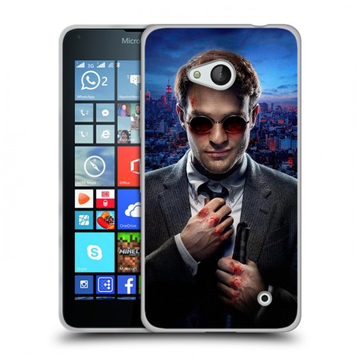 Дизайнерский пластиковый чехол для Microsoft Lumia 640 Сорвиголова