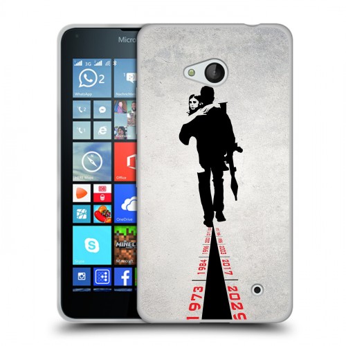 Дизайнерский пластиковый чехол для Microsoft Lumia 640 терминатор