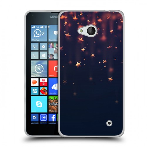 Дизайнерский пластиковый чехол для Microsoft Lumia 640 новогодний принт