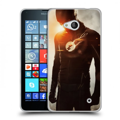 Дизайнерский пластиковый чехол для Microsoft Lumia 640 флэш