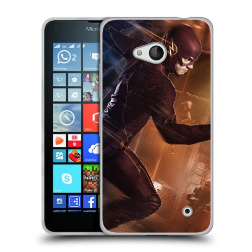 Дизайнерский пластиковый чехол для Microsoft Lumia 640 флэш