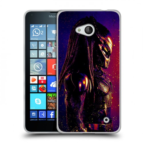 Дизайнерский пластиковый чехол для Microsoft Lumia 640 Хищник (2018)