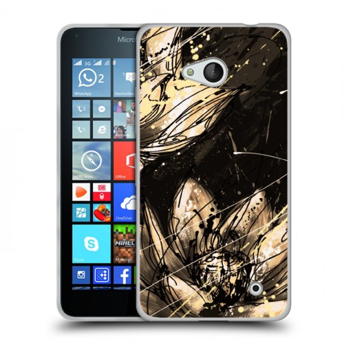 Дизайнерский пластиковый чехол для Microsoft Lumia 640 Цветочные мазки