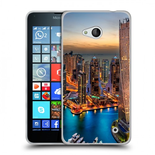Дизайнерский пластиковый чехол для Microsoft Lumia 640 Дубаи