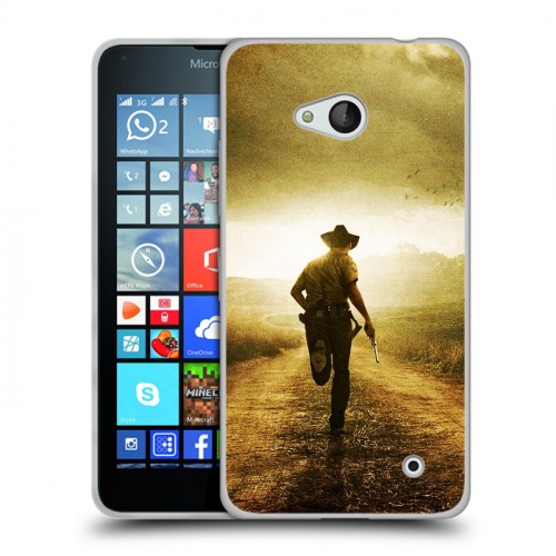 Дизайнерский пластиковый чехол для Microsoft Lumia 640 Ходячие мертвецы