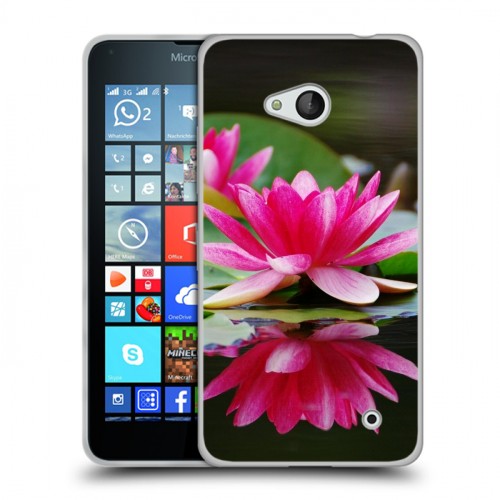 Дизайнерский пластиковый чехол для Microsoft Lumia 640 Кувшинки