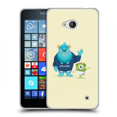 Дизайнерский пластиковый чехол для Microsoft Lumia 640 Коорпорация монстров