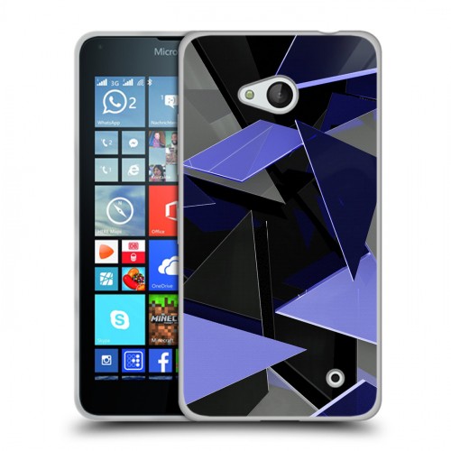 Дизайнерский пластиковый чехол для Microsoft Lumia 640 Стеклянная яркость